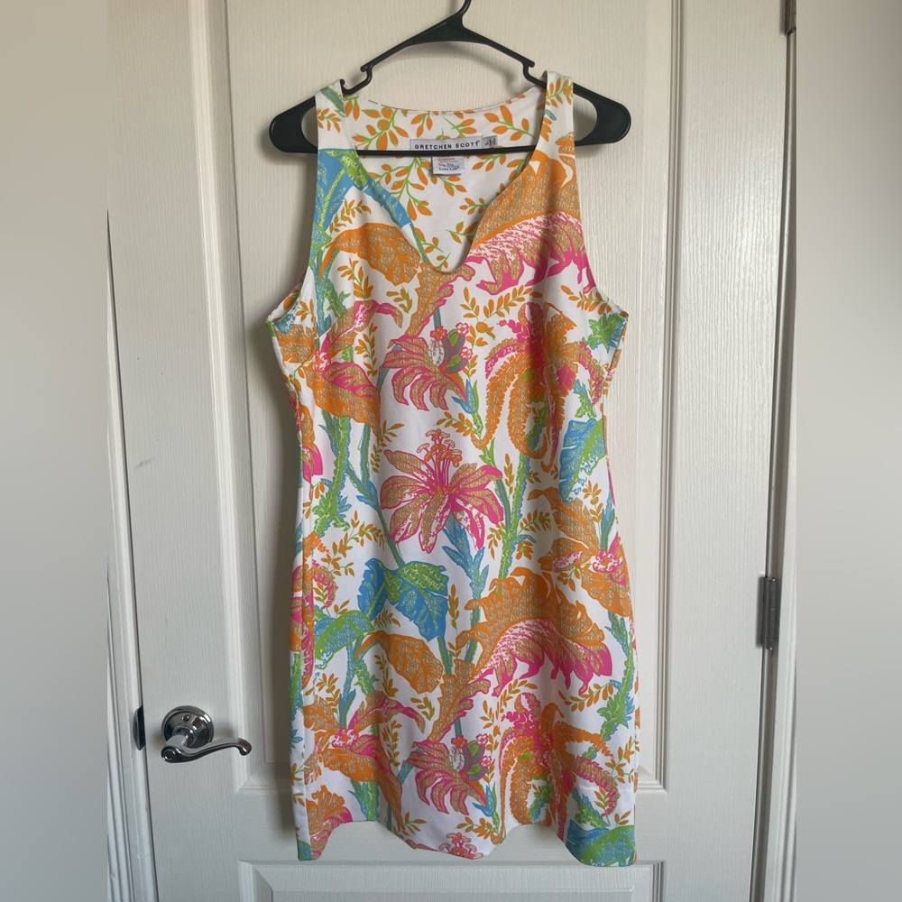 Gretchen Scott sleeveless dress paisley Large